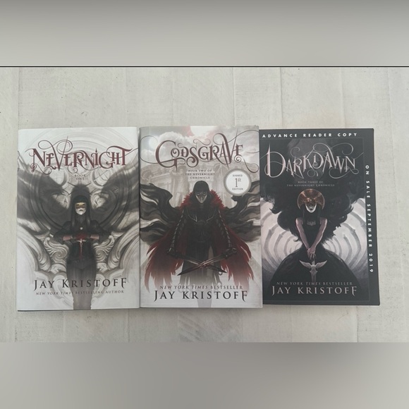 Jay Kristoff Nevernight trilogy: Nevernight, Godsgrave, Darkdawn ARC - Picture 1 of 9